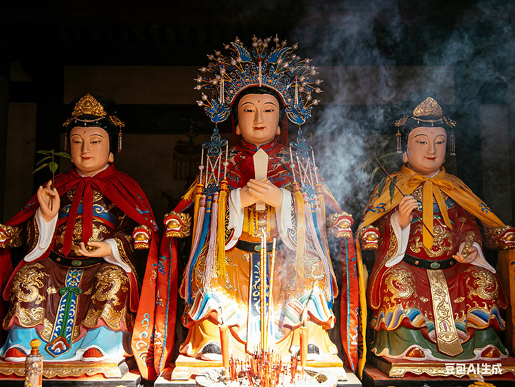 闾山三奶派祖庙——福建古田临水宫三奶夫人神像 闾山三奶派祖庙——福建古田临水宫三奶夫人神像